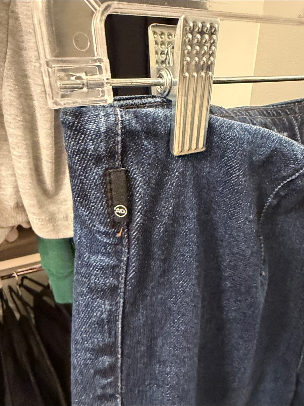 Ag Adriano Goldschmied High-Rise Slim Straight Jeans in Deep Blue Wash - Picture 5 of 7